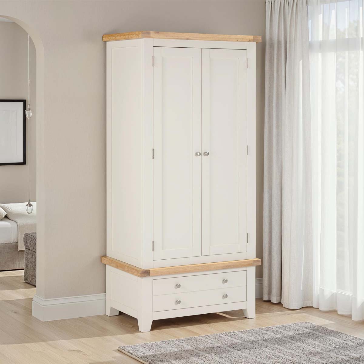 Windsor 2 Door 1 Drawer Wardrobe