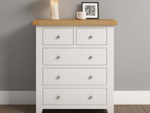 Windsor 3+2 Drawer Chest Ivory