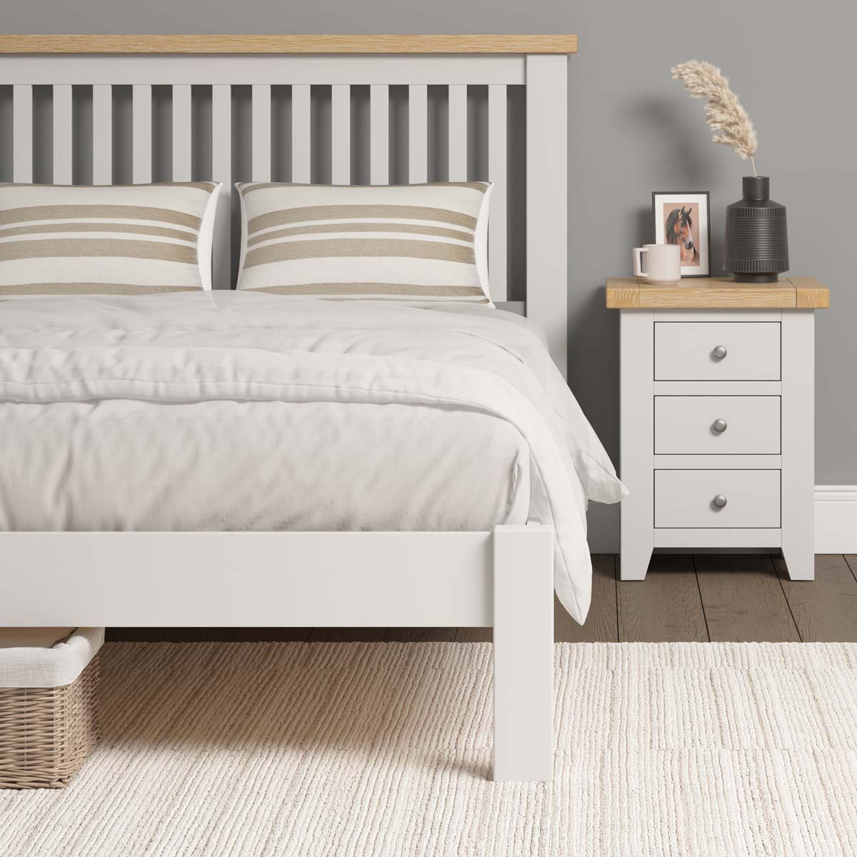 Windsor 5ft Low End Bed Ivory