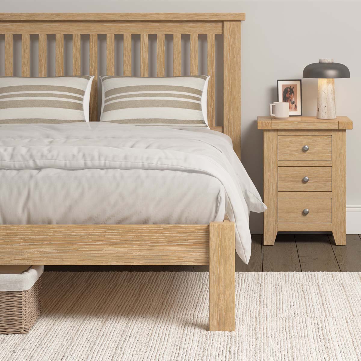 Windsor 5ft Low End Bed Oak