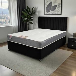 Holt Bed Mattress Headboard Black